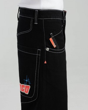 Men Jnco 1169 Low Down Deck Jeans Black | KSPJ4414