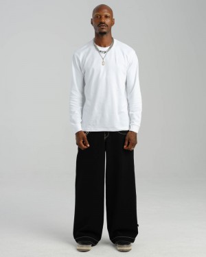 Men Jnco Artistical Uprising Jeans Black | ITJW3356