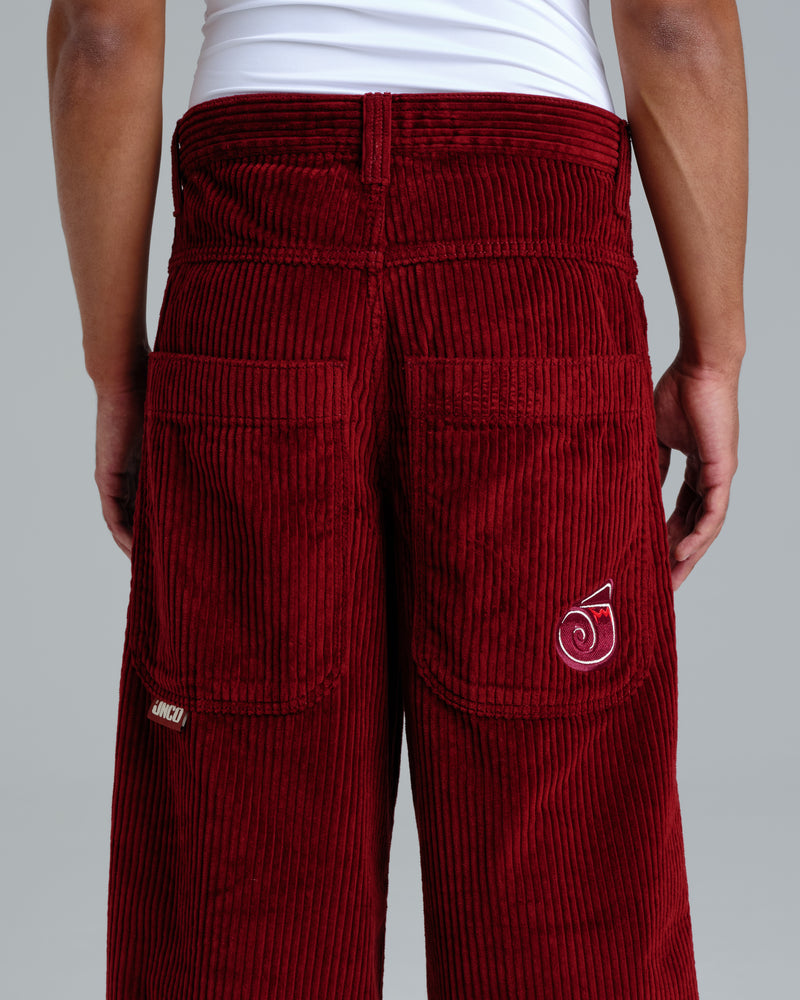 Men Jnco 101 Twin Cannon Jeans Burgundy | XHTA6857