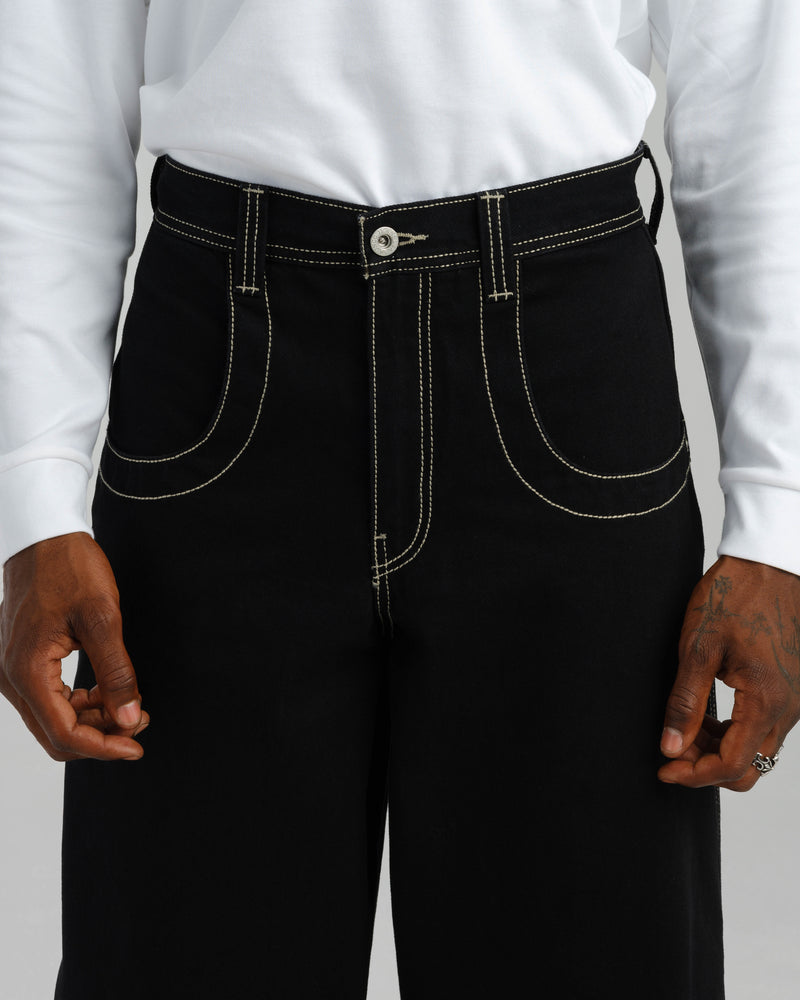 Men Jnco Artistical Uprising Jeans Black | ITJW3356