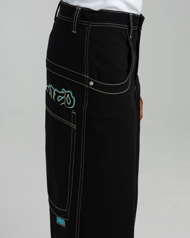 Men Jnco Artistical Uprising Jeans Black | ITJW3356