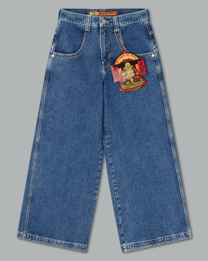 Men Jnco Buddha Jeans Dark Grey | VZZJ7442