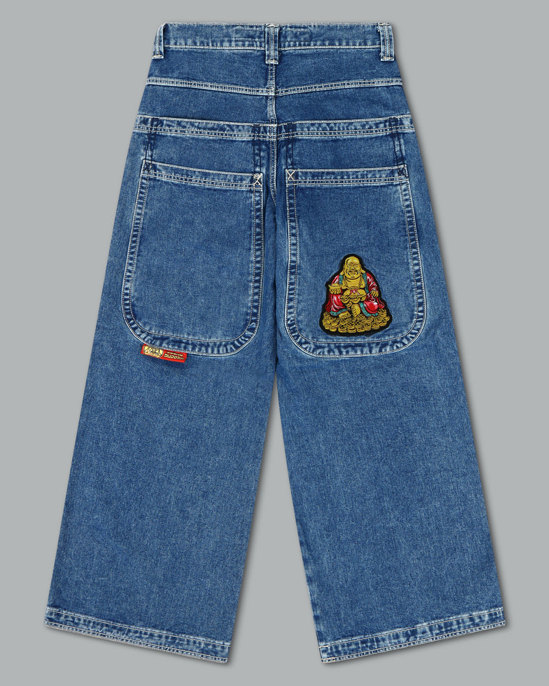 Men Jnco Buddha Jeans Dark Grey | VZZJ7442