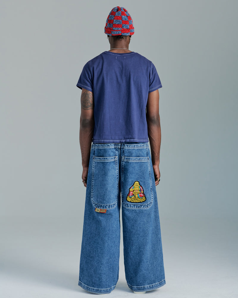 Men Jnco Buddha Jeans Dark Grey | VZZJ7442