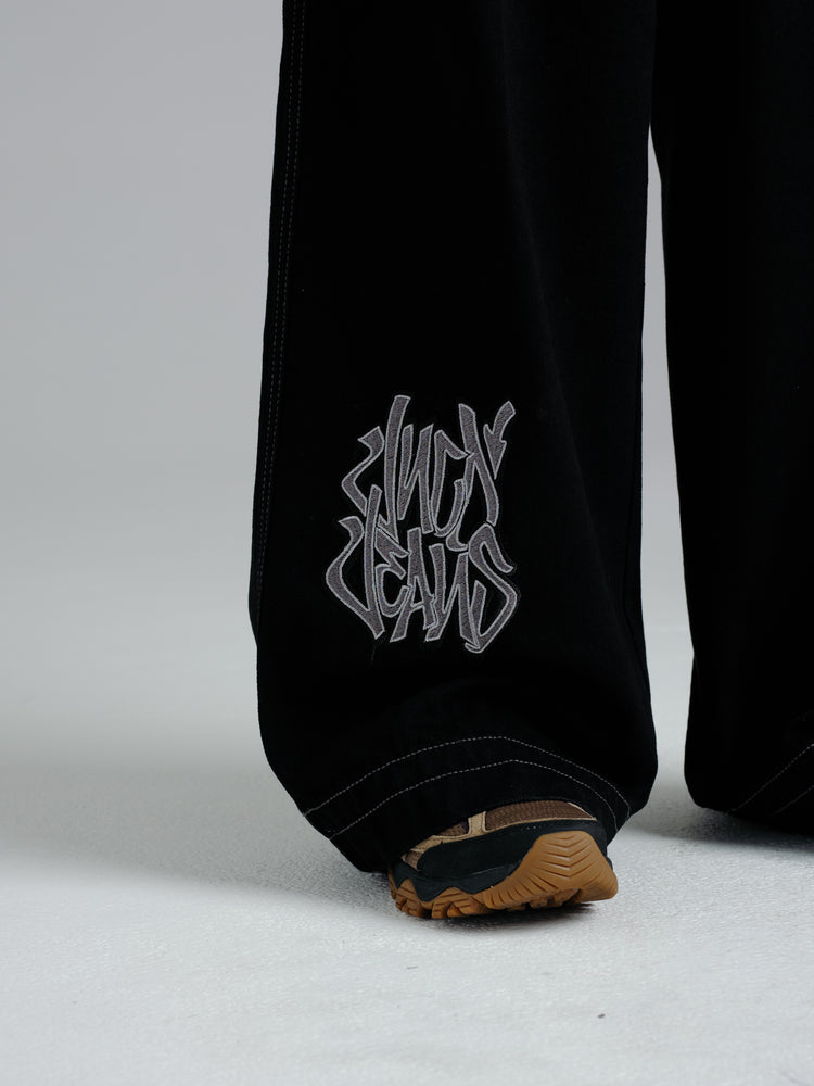 Men Jnco Rollin' Jeans Black | DSIH8035