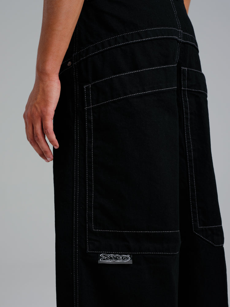 Men Jnco Rollin' Jeans Black | DSIH8035