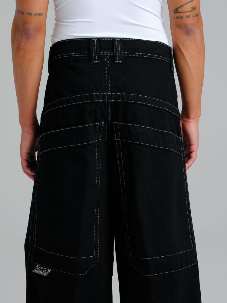 Men Jnco Rollin' Jeans Black | DSIH8035