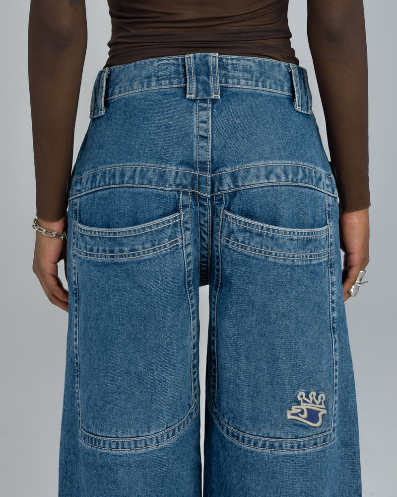 Women Jnco W117 King Jeans Dark Grey | IRSF0043