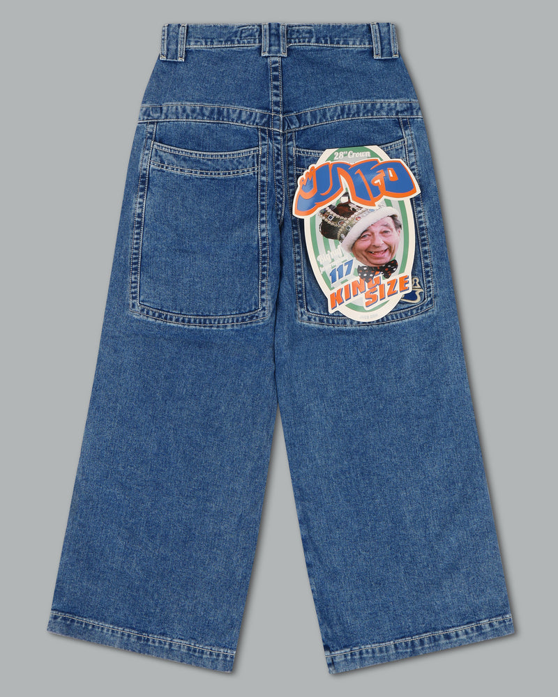 Women Jnco W117 King Jeans Dark Grey | IRSF0043